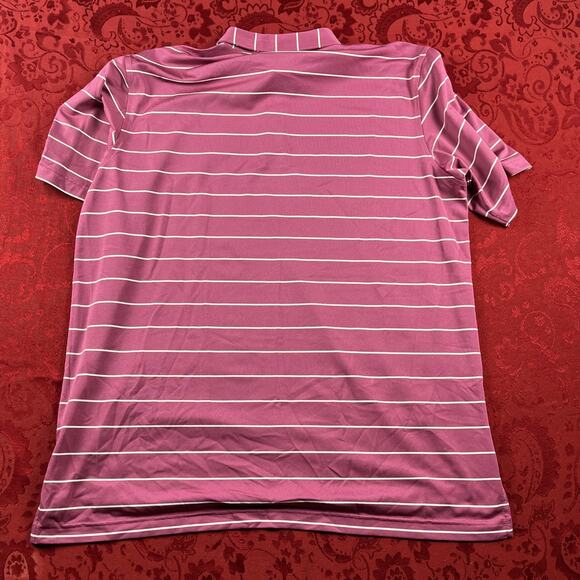 Peter Millar Shirt Mens XL Pink Stripe Summer Comfort Polo Golf Embroidery - Picture 8 of 9